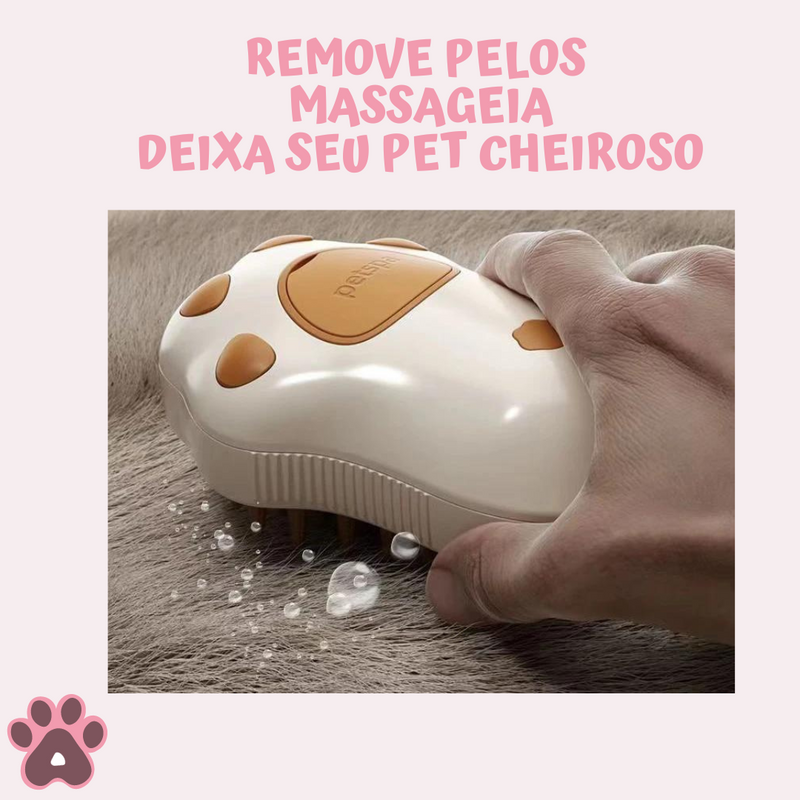 Escova removedora de pelos elétrica 3 em 1 para pets