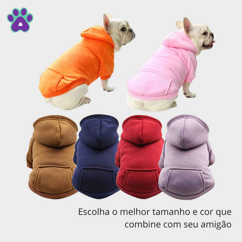 Moletom com capuz para pet