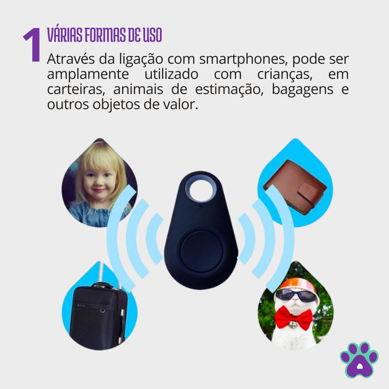 Rastreador com GPS - Localizador Pet